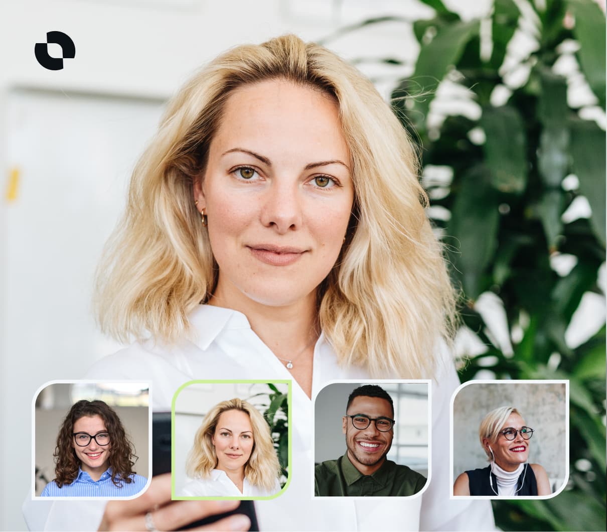 People in a zoom call taking part in a coaching workshop